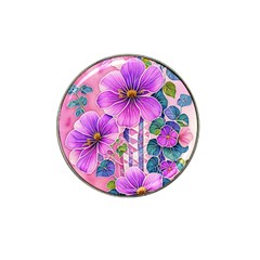 Flowers Leaves Hat Clip Ball Marker (4 pack)