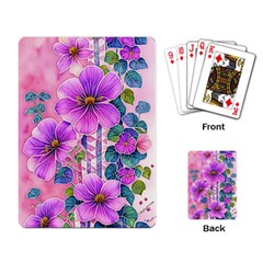 Flowers Leaves Playing Cards Single Design (rectangle)