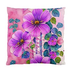 Flowers Leaves Standard Cushion Case (Two Sides)