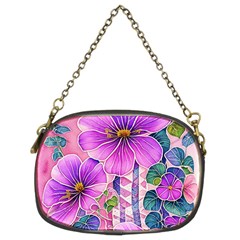 Flowers Leaves Chain Purse (Two Sides)