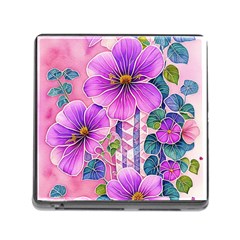 Flowers Leaves Memory Card Reader (Square 5 Slot)