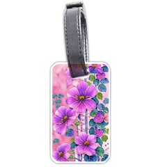 Flowers Leaves Luggage Tag (one side)