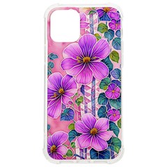 Flowers Leaves iPhone 12/12 Pro TPU UV Print Case