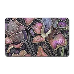 Flowers Iris Plant Magnet (Rectangular)