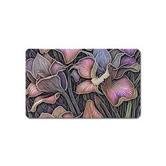 Flowers Iris Plant Magnet (Name Card)