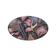 Flowers Iris Plant Sticker Oval (100 pack)