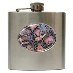 Flowers Iris Plant Hip Flask (6 Oz) by pakminggu