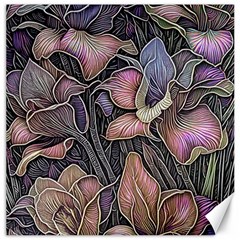 Flowers Iris Plant Canvas 12  X 12  by pakminggu