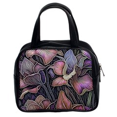 Flowers Iris Plant Classic Handbag (two Sides) by pakminggu