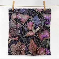 Flowers Iris Plant Face Towel