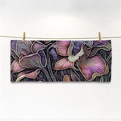 Flowers Iris Plant Hand Towel