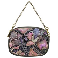 Flowers Iris Plant Chain Purse (One Side)