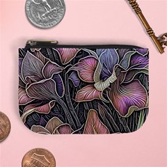 Flowers Iris Plant Mini Coin Purse