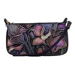 Flowers Iris Plant Shoulder Clutch Bag