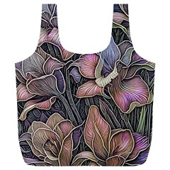 Flowers Iris Plant Full Print Recycle Bag (XL)