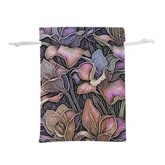 Flowers Iris Plant Lightweight Drawstring Pouch (M)