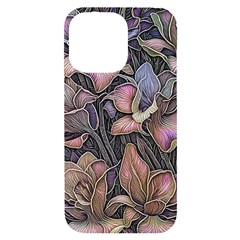 Flowers Iris Plant iPhone 14 Pro Max Black UV Print Case