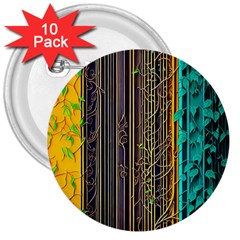 Wisteria Vine Garden Flowers 3  Buttons (10 pack) 