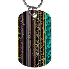 Wisteria Vine Garden Flowers Dog Tag (One Side)