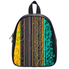 Wisteria Vine Garden Flowers School Bag (Small)