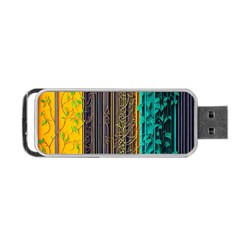 Wisteria Vine Garden Flowers Portable Usb Flash (two Sides) by uniart180623