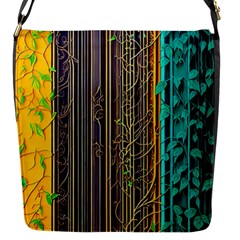 Wisteria Vine Garden Flowers Flap Closure Messenger Bag (S)