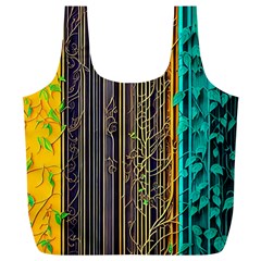 Wisteria Vine Garden Flowers Full Print Recycle Bag (XL)