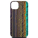 Wisteria Vine Garden Flowers iPhone 14 Plus Black UV Print Case Front