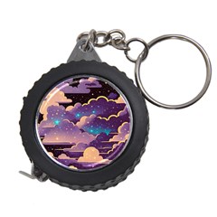 Fluffy Clouds Night Sky Measuring Tape by uniart180623