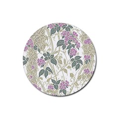 Vine Vineyard Plants Nature Rubber Coaster (round) by uniart180623