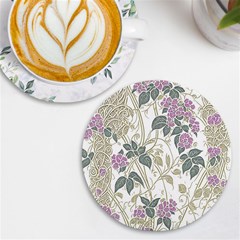 Vine Vineyard Plants Nature Uv Print Round Tile Coaster by uniart180623