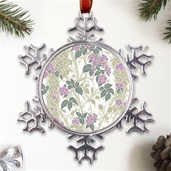 Vine Vineyard Plants Nature Metal Large Snowflake Ornament