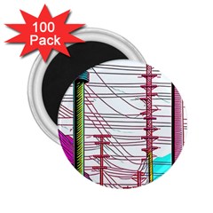 Poles Wires 2 25  Magnets (100 Pack)  by uniart180623