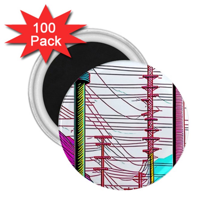 Poles Wires 2.25  Magnets (100 pack) 