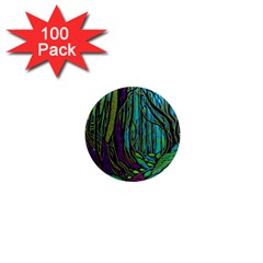 Spectral Forest Nature 1  Mini Magnets (100 Pack)  by uniart180623