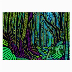 Spectral Forest Nature Large Glasses Cloth (2 Sides) by uniart180623