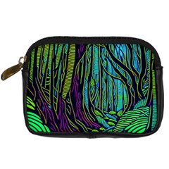 Spectral Forest Nature Digital Camera Leather Case by uniart180623