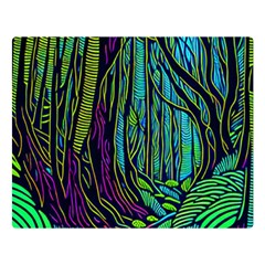 Spectral Forest Nature Premium Plush Fleece Blanket (large) by uniart180623