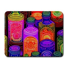 Bottles Colorful Small Mousepad by uniart180623