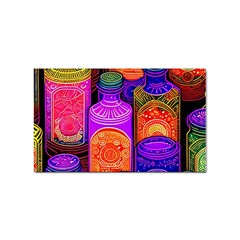 Bottles Colorful Sticker Rectangular (100 Pack) by uniart180623