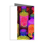 Bottles Colorful Mini Greeting Card Right