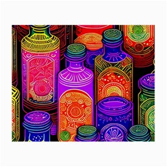 Bottles Colorful Small Glasses Cloth (2 Sides) by uniart180623