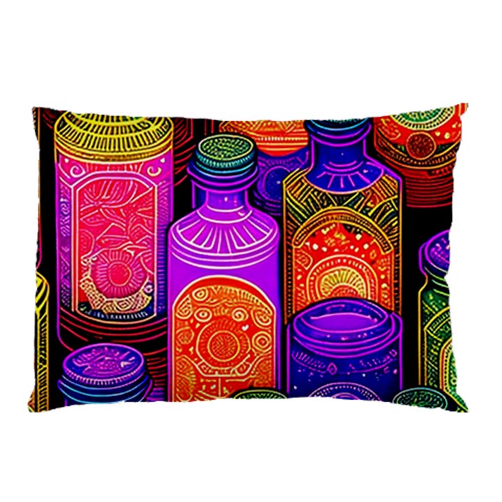 Bottles Colorful Pillow Case