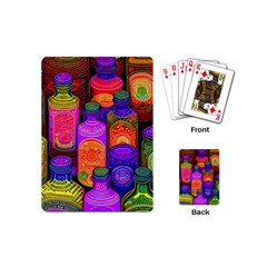 Bottles Colorful Playing Cards Single Design (mini)