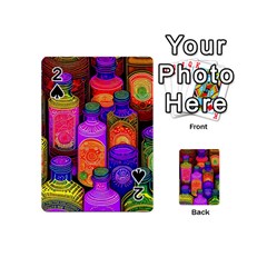 Bottles Colorful Playing Cards 54 Designs (mini) by uniart180623