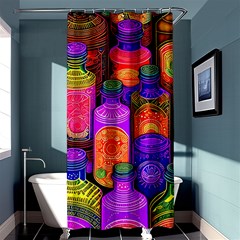 Bottles Colorful Shower Curtain 36  X 72  (stall)  by uniart180623