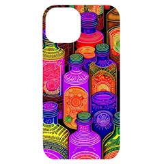 Bottles Colorful Iphone 14 Black Uv Print Case