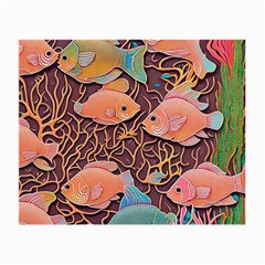 Tropical Fish Small Glasses Cloth by uniart180623