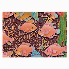 Tropical Fish Large Glasses Cloth by uniart180623