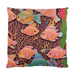 Tropical Fish Standard Cushion Case (one Side) by uniart180623